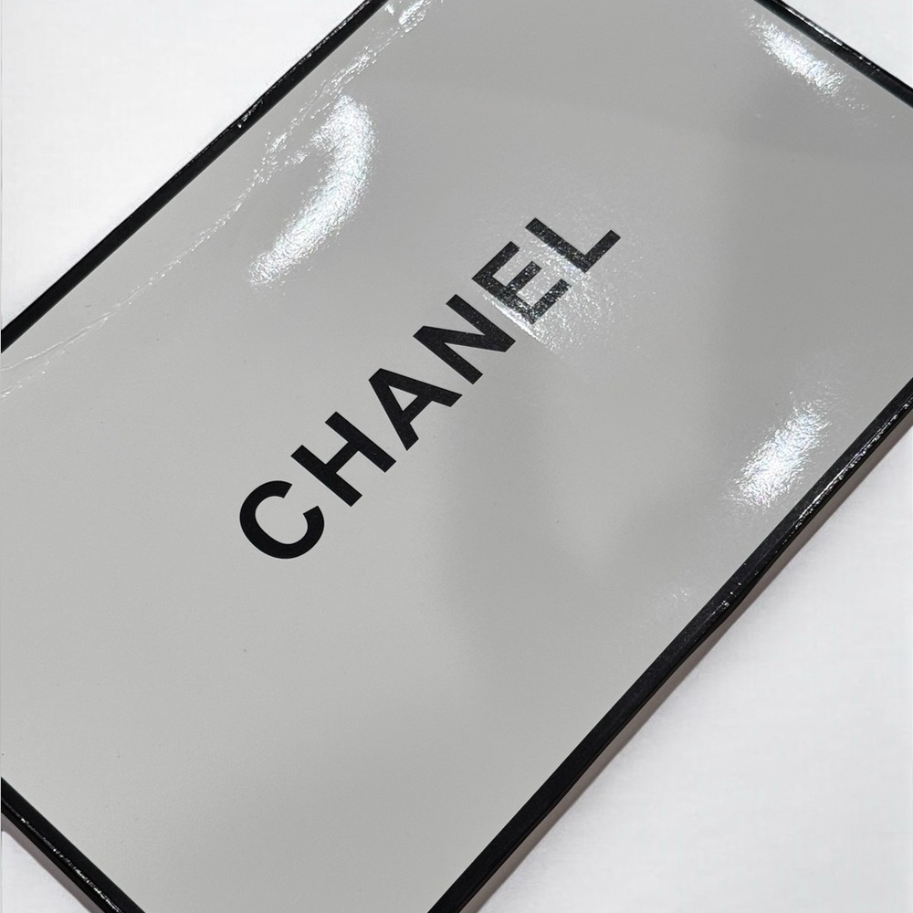 Chanel Logo Cosmetic Mirror with Box - Black - Authentic, Rare - Picture 5 of 5